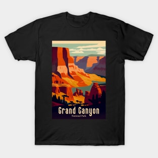 Grand Canyon National Park Vintage Travel Poster T-Shirt